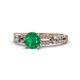 1 - Senna Desire Emerald and Diamond Engagement Ring 
