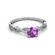 3 - Mayra Desire Amethyst and Diamond Engagement Ring 