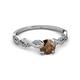3 - Mayra Desire Smoky Quartz and Diamond Engagement Ring 