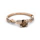 3 - Mayra Desire Smoky Quartz and Diamond Engagement Ring 