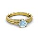 3 - Kelis Desire Aquamarine and Diamond Engagement Ring 