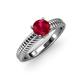 4 - Kelis Desire Ruby and Diamond Engagement Ring 