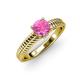 4 - Kelis Desire Pink Sapphire and Diamond Engagement Ring 