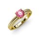 4 - Kelis Desire Pink Tourmaline and Diamond Engagement Ring 