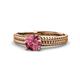 1 - Kelis Desire Pink Tourmaline and Diamond Engagement Ring 