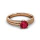 3 - Kelis Desire Ruby and Diamond Engagement Ring 