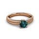 3 - Kelis Desire London Blue Topaz and Diamond Engagement Ring 