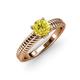 4 - Kelis Desire Yellow and White Diamond Engagement Ring 
