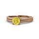 1 - Kelis Desire Yellow and White Diamond Engagement Ring 