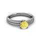 3 - Kelis Desire Yellow Sapphire and Diamond Engagement Ring 