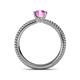 5 - Kelis Desire Pink Sapphire and Diamond Engagement Ring 
