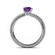 5 - Kelis Desire Amethyst and Diamond Engagement Ring 
