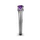 6 - Kelis Desire Amethyst and Diamond Engagement Ring 