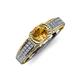 4 - Anya Desire Citrine and Diamond Engagement Ring 