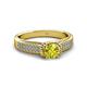 3 - Anya Desire Yellow and White Diamond Engagement Ring 