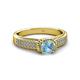 3 - Anya Desire Aquamarine and Diamond Engagement Ring 