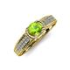 4 - Anya Desire Peridot and Diamond Engagement Ring 