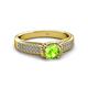 3 - Anya Desire Peridot and Diamond Engagement Ring 