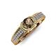 4 - Anya Desire Smoky Quartz and Diamond Engagement Ring 