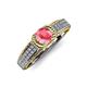 4 - Anya Desire Pink Tourmaline and Diamond Engagement Ring 