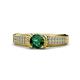 5 - Anya Desire Emerald and Diamond Engagement Ring 