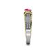 6 - Anya Desire Pink Tourmaline and Diamond Engagement Ring 