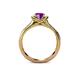 5 - Anya Desire Amethyst and Diamond Engagement Ring 