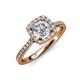 1 - Anne Desire Diamond Halo Engagement Ring  