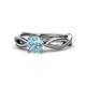 1 - Senara Desire Aquamarine Engagement Ring 