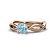 1 - Senara Desire Aquamarine Engagement Ring 