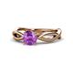 1 - Senara Desire Amethyst Engagement Ring 