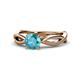 1 - Senara Desire London Blue Topaz Engagement Ring 