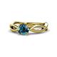 1 - Senara Desire Blue Diamond Engagement Ring 
