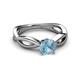 3 - Senara Desire Aquamarine Engagement Ring 