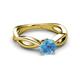 3 - Senara Desire Blue Topaz Engagement Ring 