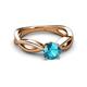 3 - Senara Desire London Blue Topaz Engagement Ring 