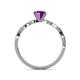 5 - Mayra Desire Amethyst and Diamond Engagement Ring 