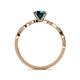 5 - Mayra Desire London Blue Topaz and Diamond Engagement Ring 