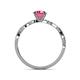 5 - Mayra Desire Pink Tourmaline and Diamond Engagement Ring 