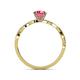 5 - Mayra Desire Pink Tourmaline and Diamond Engagement Ring 