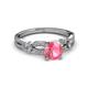 3 - Senna Desire Pink Tourmaline and Diamond Engagement Ring 