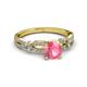 3 - Senna Desire Pink Tourmaline and Diamond Engagement Ring 