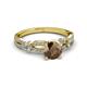 3 - Senna Desire Smoky Quartz and Diamond Engagement Ring 
