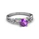 3 - Senna Desire Amethyst and Diamond Engagement Ring 