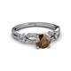 3 - Senna Desire Smoky Quartz and Diamond Engagement Ring 