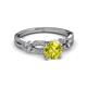 3 - Senna Desire Yellow and White Diamond Engagement Ring 