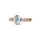 1 - Carolyn Oval Cut Aquamarine and Diamond Three Stone Engagement Ring 