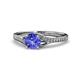 1 - Grianne Signature Tanzanite and Diamond Engagement Ring 