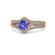 1 - Meryl Signature Tanzanite and Diamond Engagement Ring 