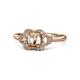 1 - Kyra Signature Semi Mount Floral Engagement Ring 